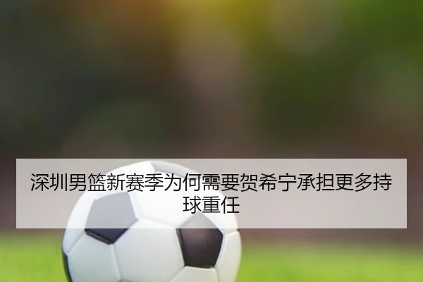 深圳男篮新赛季为何需要贺希宁承担更多持球重任
